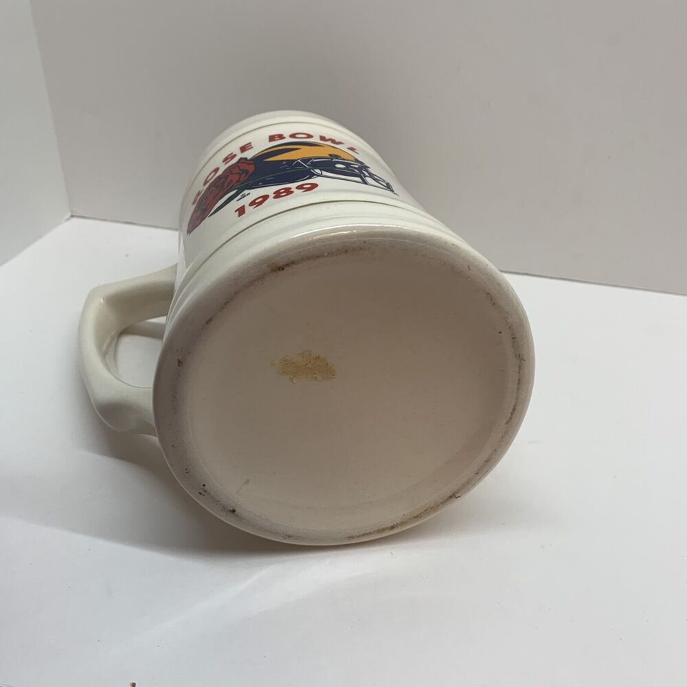 1989 Rose Bowl glazed ceramic mug National‎ Champions - Picture 4 of 4
